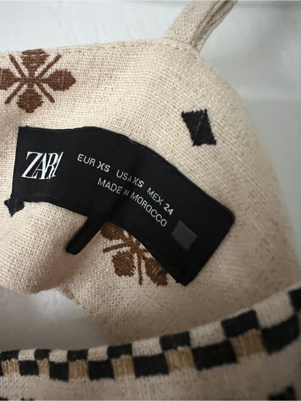 Zara Cream Boho Cutout Maxi Dress - Picture 5 of 5